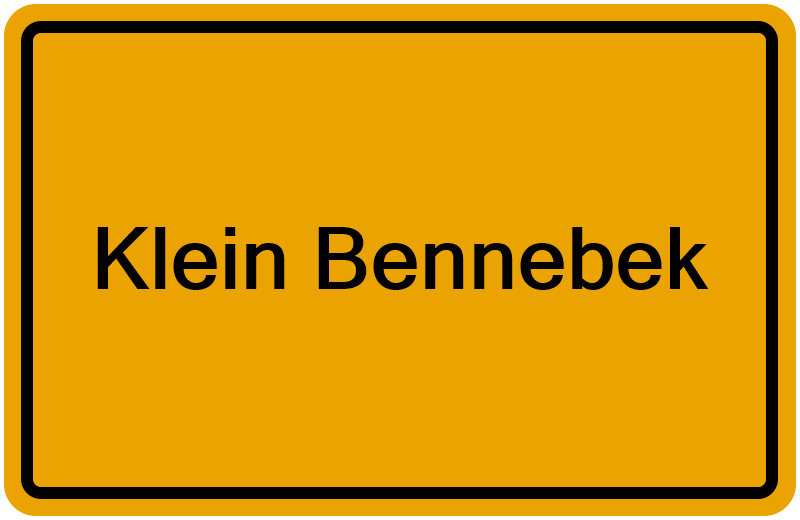 Handelsregisterauszug Klein Bennebek